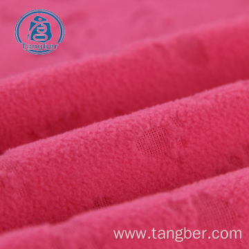 Anti Pilling 100 Polyester polar Fleece Emboss Fabric